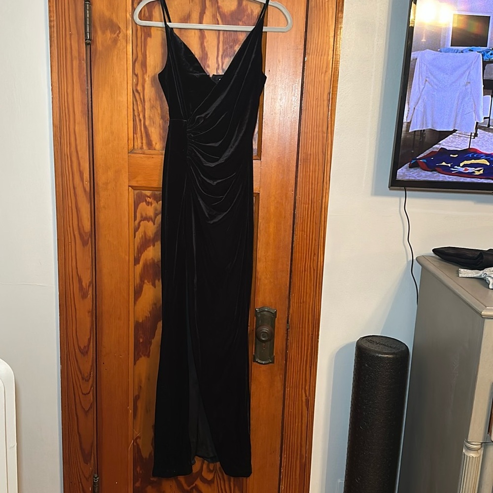 Baltic Born Black Velvet Gown